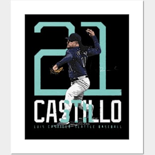 Luis Castillo Seattle Bold Number Posters and Art